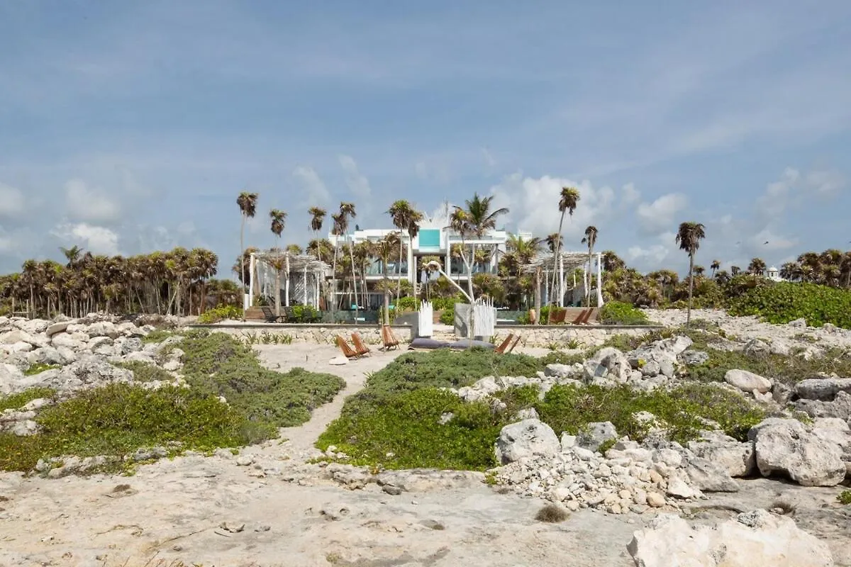 Villa Luxury Oceanfront Estate With Pool, Staff, Sleeps 24 Tulum